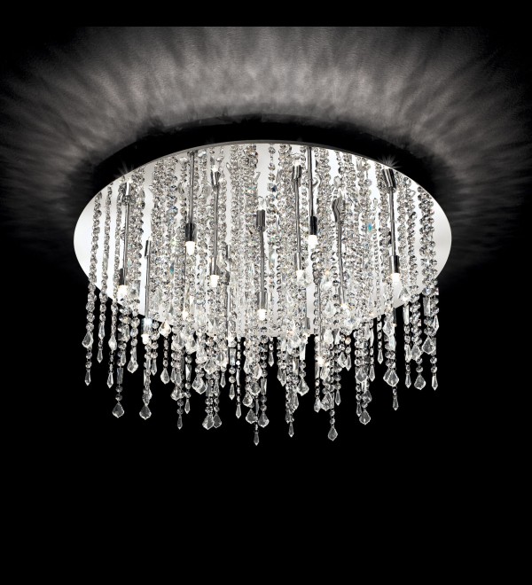 Люстра потолочная Ideal Lux Royal PL12 Хром G9 053004