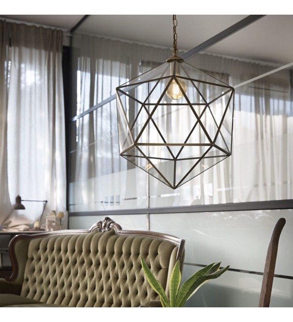 Люстра подвесная Ideal Lux Deca SP1 Small Латунь E27 168852