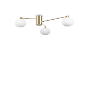 Люстра потолочная Ideal Lux Hermes PL3 D90 Латунь G9 288260