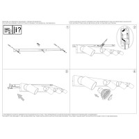 Светильник потолочный Ideal Lux Rudy PL4 Round Черный GU10 229072