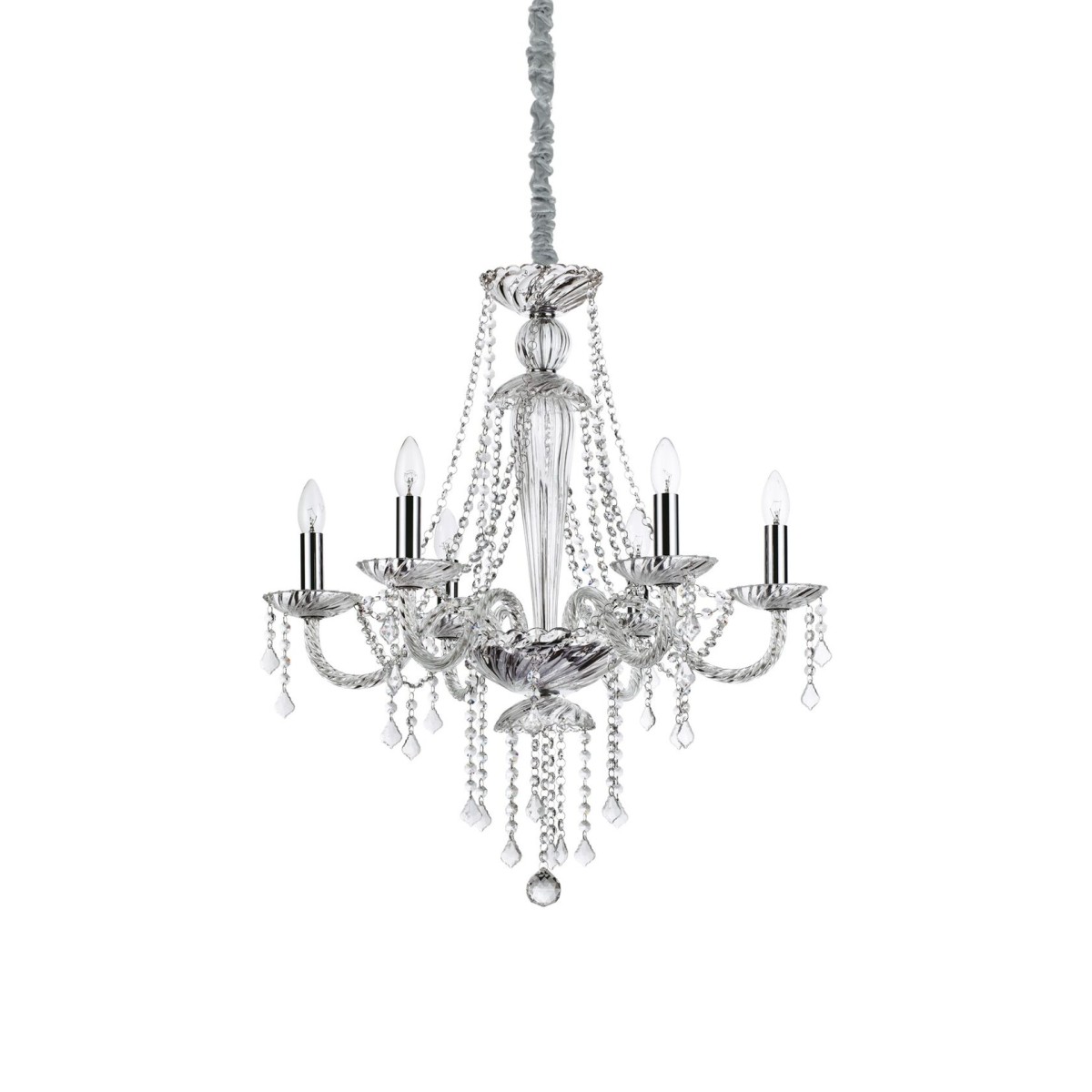 Люстра подвесная Ideal Lux Amadeus SP6 Прозрачный E14 168753