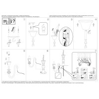 Люстра подвесная Ideal Lux Strauss SP6 E14 Золото 140605