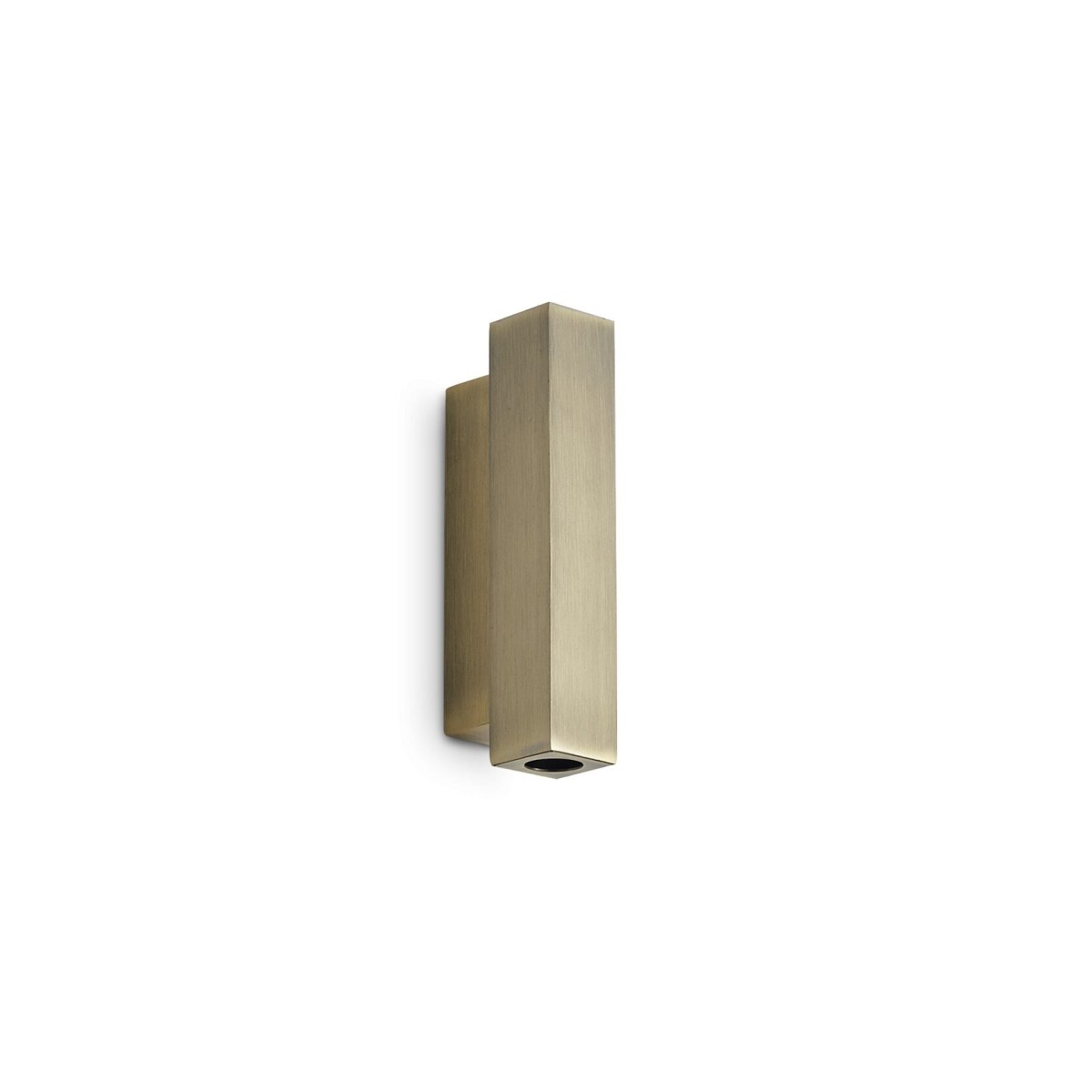 Светильник настенный Ideal Lux Look LED AP2 Square D30 H150 Латунь 370712