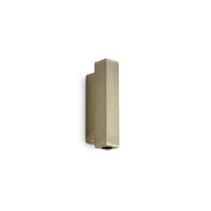 Светильник настенный Ideal Lux Look LED AP2 Square D30 H150 Латунь 370712