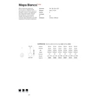 Светильник подвесной Ideal Lux Mapa SP1 D15 Белый G9 369068