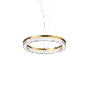 Люстра подвесная Ideal Lux Crown SP D40 Латунь 3000К LED 364964
