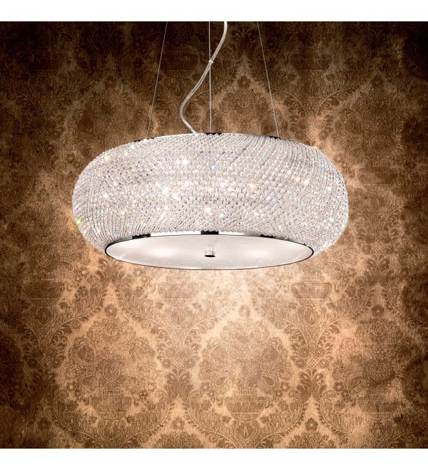 Люстра подвесная Ideal Lux Pasha SP10 Хром E14 082196
