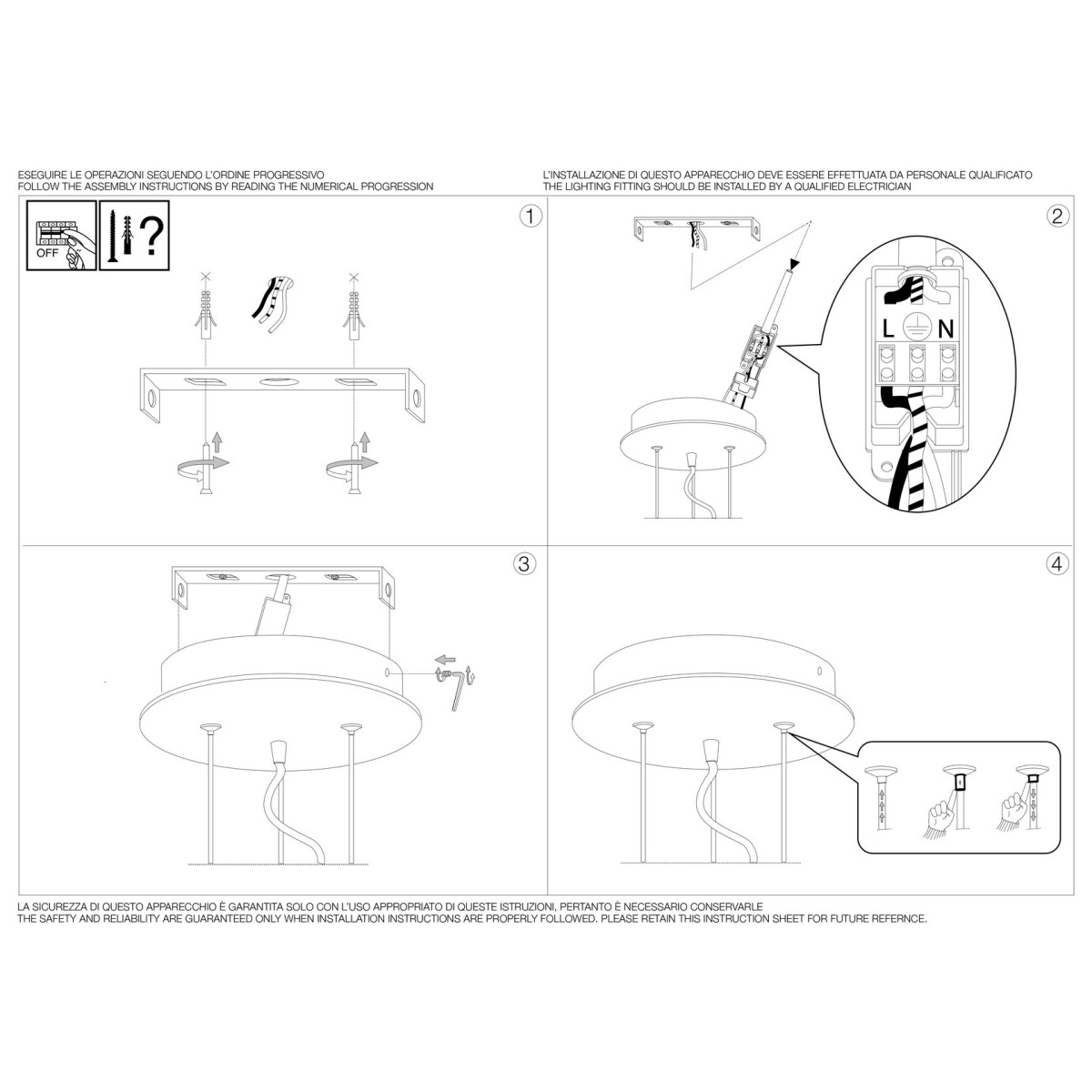 Люстра подвесная Ideal Lux Ufo SP Белый 3000К 103709