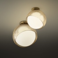 Светильник настенный Ideal Lux Bloom AP1 D17 E27 Латунь 366555