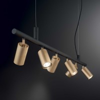 Светильник подвесной Ideal Lux Dynamite SP6 Латунь GU10 244648