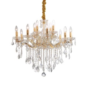 Люстра подвесная Ideal Lux Florian SP12 Золото E14 035611