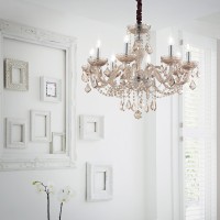 Люстра подвесная Ideal Lux Rose SP8 Янтарный E14 166889