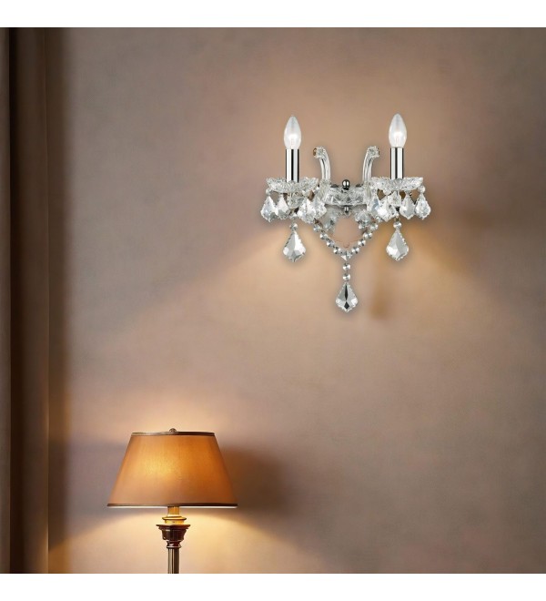 Светильник настенный Ideal Lux Florian AP2 Хром E14 035642