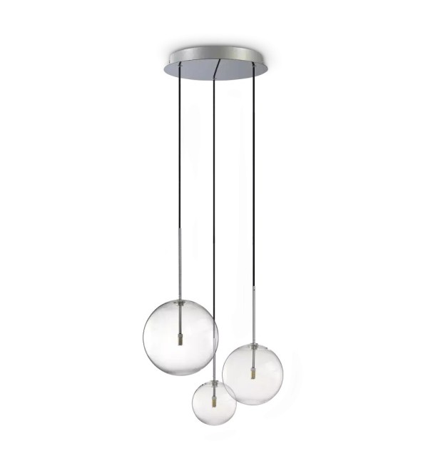 Светильник подвесной Ideal Lux Equinoxe SP3 G4 Хром 339696