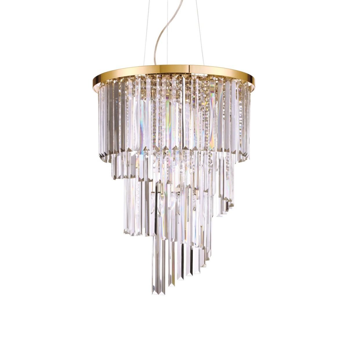 Люстра подвесная Ideal Lux Carlton SP12 Золото E27 213521