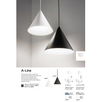 Светильник подвесной Ideal Lux A-line SP1 D30 Черный E27 232744