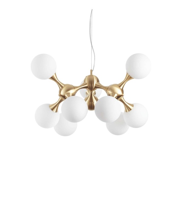 Люстра подвесная Ideal Lux Nodi SP9 Латунь E14 241036