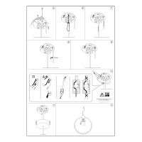 Светильник подвесной Ideal Lux Abc SP1 Square Латунь матовая E27 207858