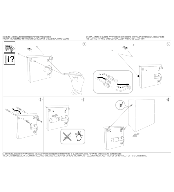 Светильник настенный Ideal Lux Flash AP1 Small Белый Гипс G9 214672