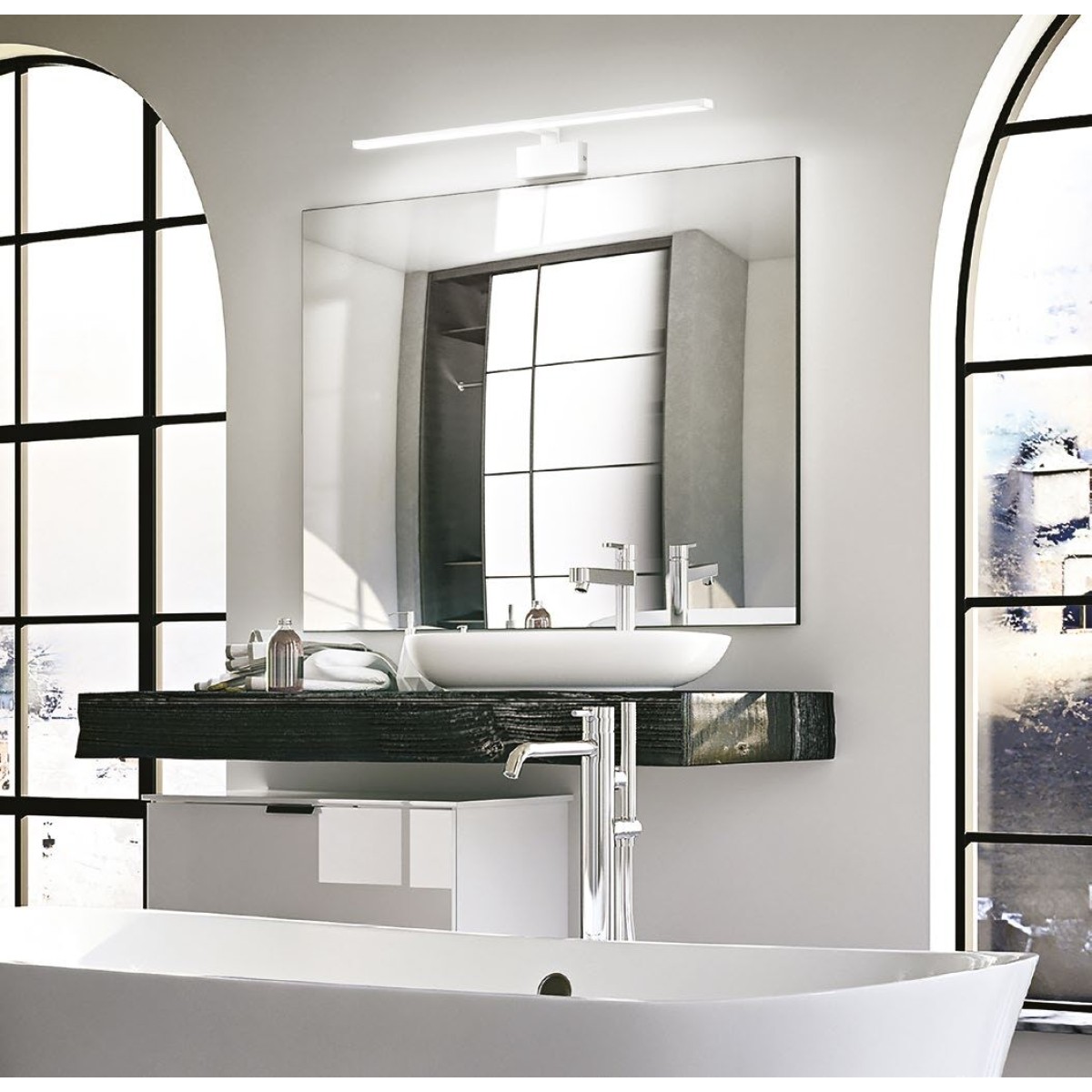 Светильник настенный Ideal Lux Alma AP D51 Латунь 3000К 224954