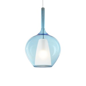 Светильник подвесной Ideal Lux Kalique SP1-1 D28 Голубой E27 359588