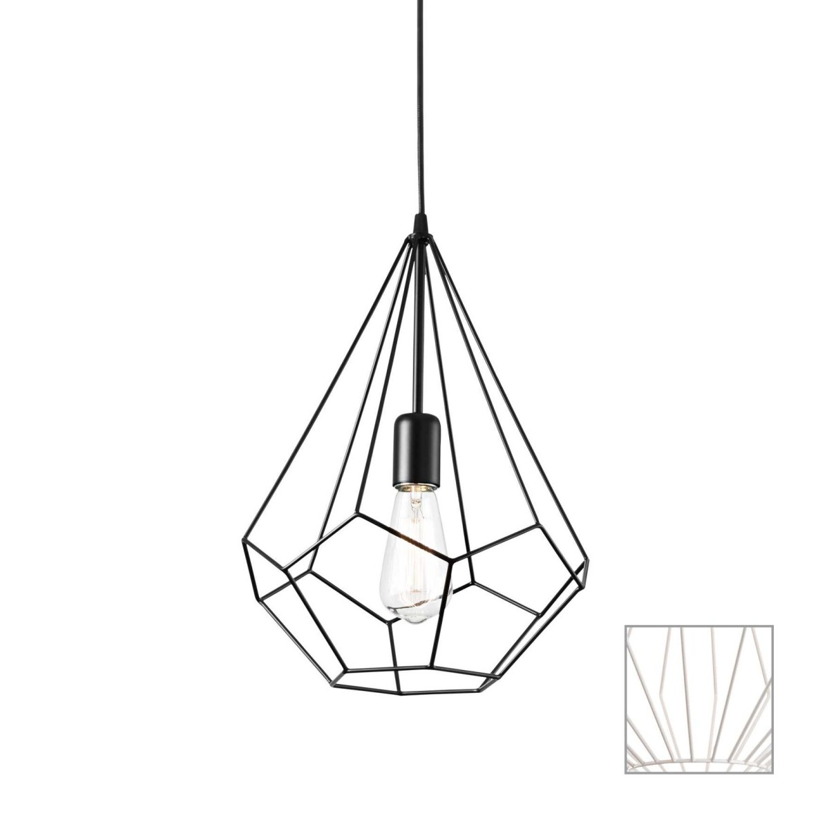 Светильник подвесной Ideal Lux Ampolla-3 SP1 Белый E27 200897