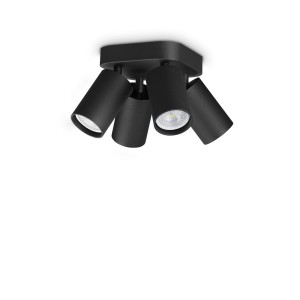 Светильник потолочный Ideal Lux Dynamite PL4 Round Черный GU10 371290