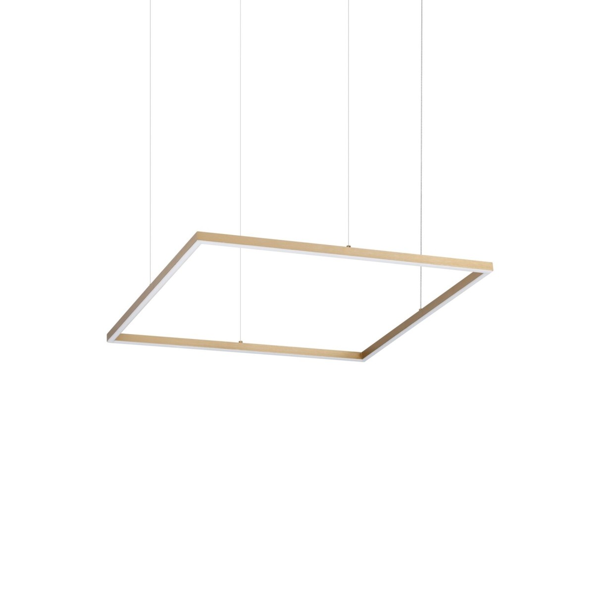 Люстра подвесная Ideal Lux Oracle Slim SP D070 Square On-Off Латунь 3000К 370484