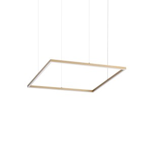 Люстра подвесная Ideal Lux Oracle Slim SP D070 Square On-Off Латунь 3000К 370484
