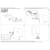 Светильник настенный Ideal Lux Spot AP1 Черный GU10 115481