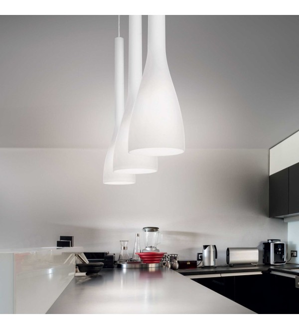 Светильник подвесной Ideal Lux Flut SP1 Small Белый E14 035697