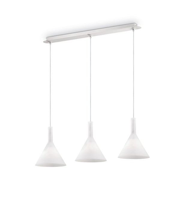 Светильник подвесной Ideal Lux Cocktail SP3 Белый E14 074245