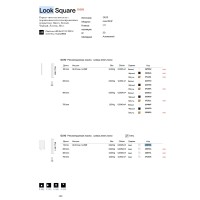 Светильник потолочный Ideal Lux Look PL01 Square D7.0 H020 Gesso Белый гипс GU10 355764