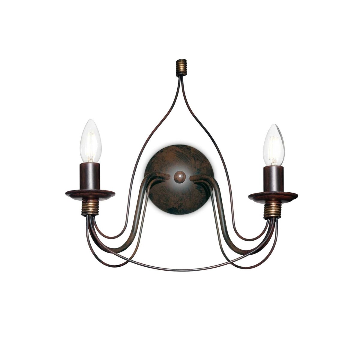 Светильник настенный Ideal Lux Corte AP2 Ржавый E14 057200