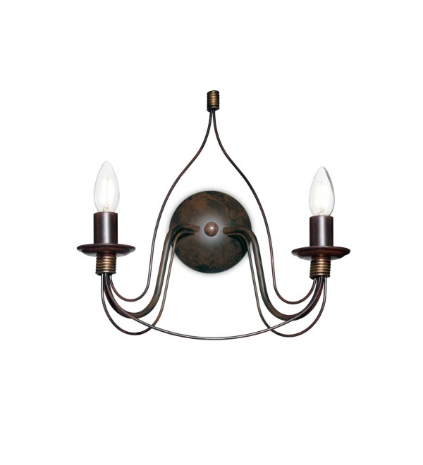 Светильник настенный Ideal Lux Corte AP2 Ржавый E14 057200