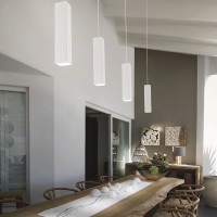 Светильник подвесной Ideal Lux Look LED SP01 Square D1.5 H040 On-Off 3000K Латунь LED 371139