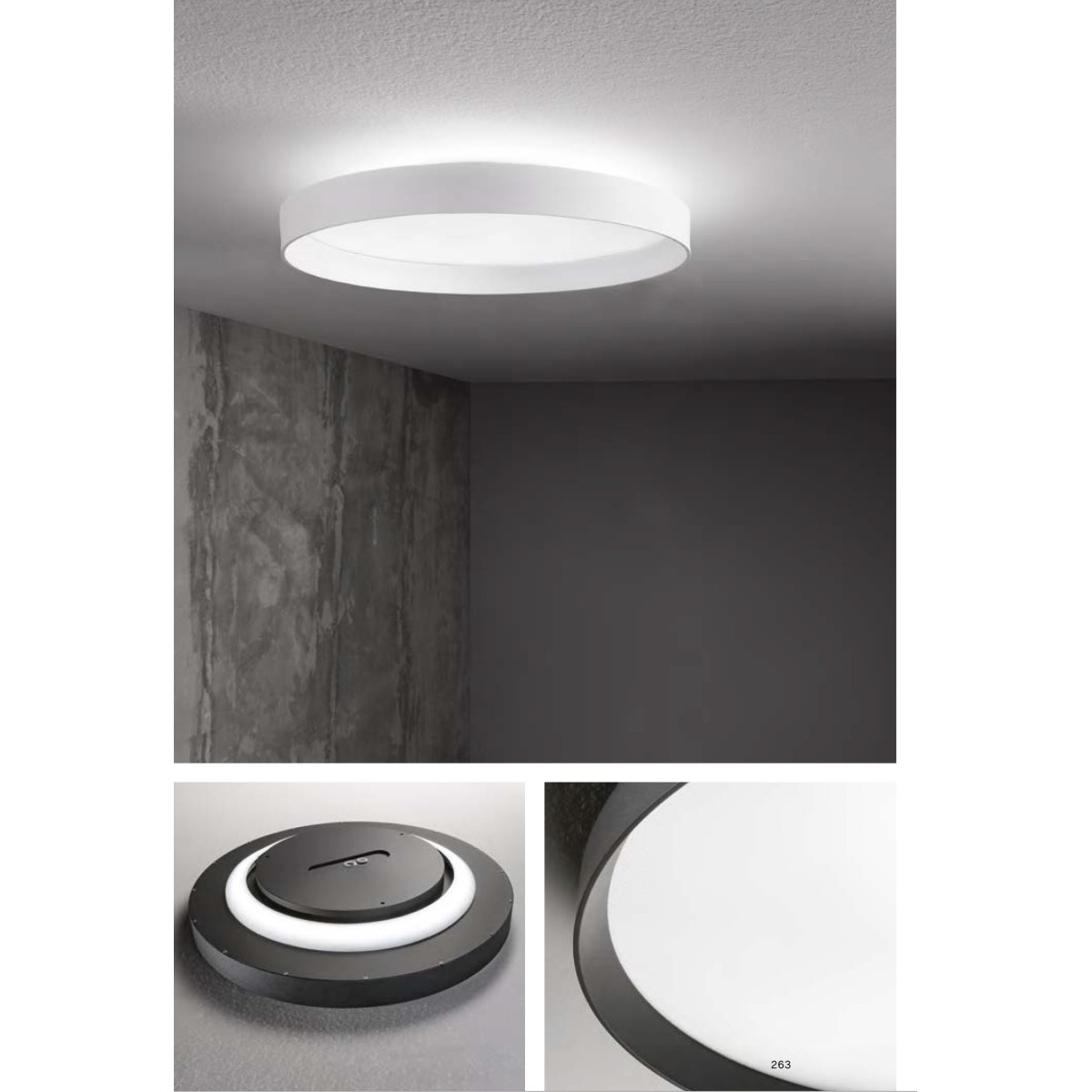 Светильник потолочный Ideal Lux Fly PL D90 4000K LED Черный 306636