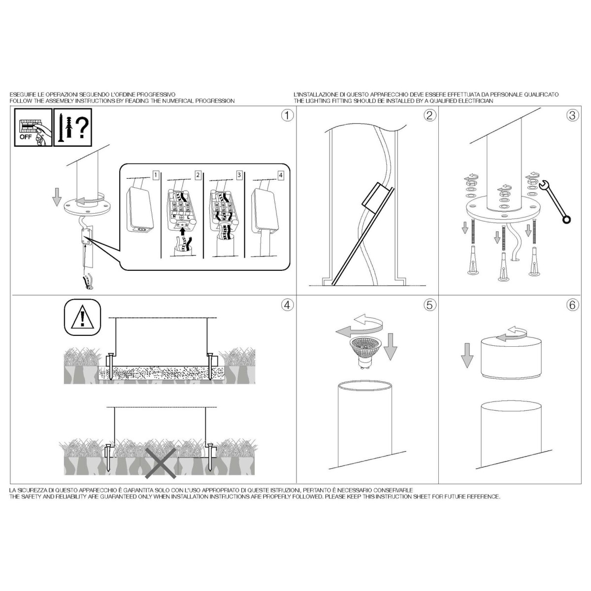 Светильник уличный садово-парковый Ideal Lux Venus PT1 H80 макс.1х15Вт IP44 GU10 230В Антрацитовый/Матовый Алюминий/Акрил 106175