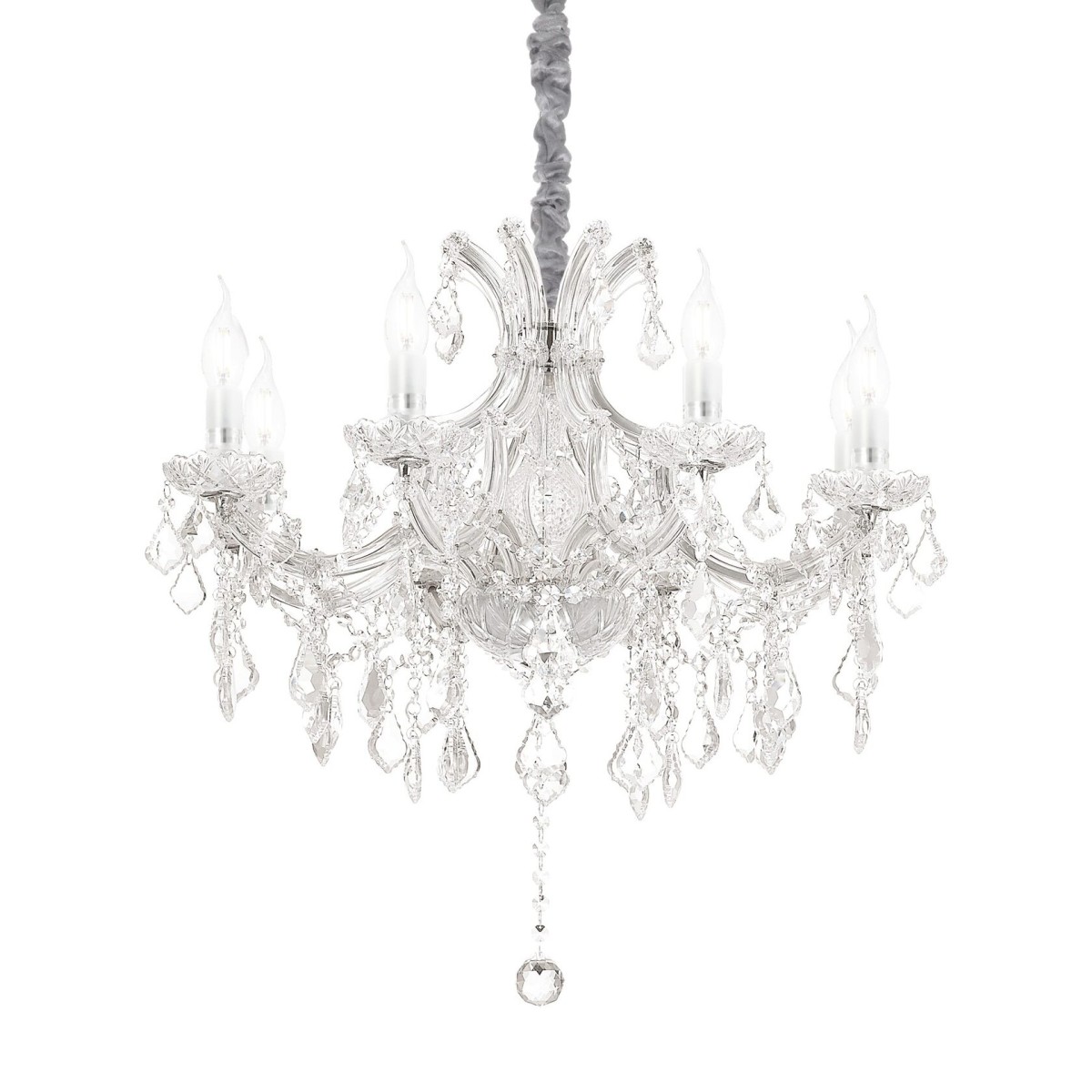 Люстра подвесная Ideal Lux Napoleon SP8 Хром E14 167244
