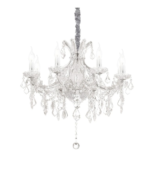 Люстра подвесная Ideal Lux Napoleon SP8 Хром E14 167244