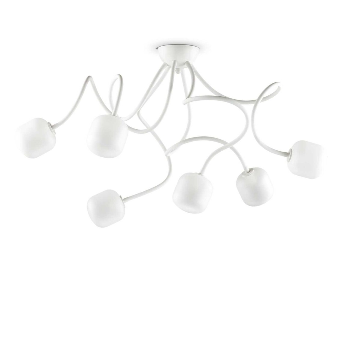 Люстра потолочная Ideal Lux Octopus PL6 Белый G9 174921