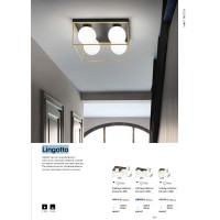 Светильник потолочный Ideal Lux Lingotto PL2 Латунь E14 198149
