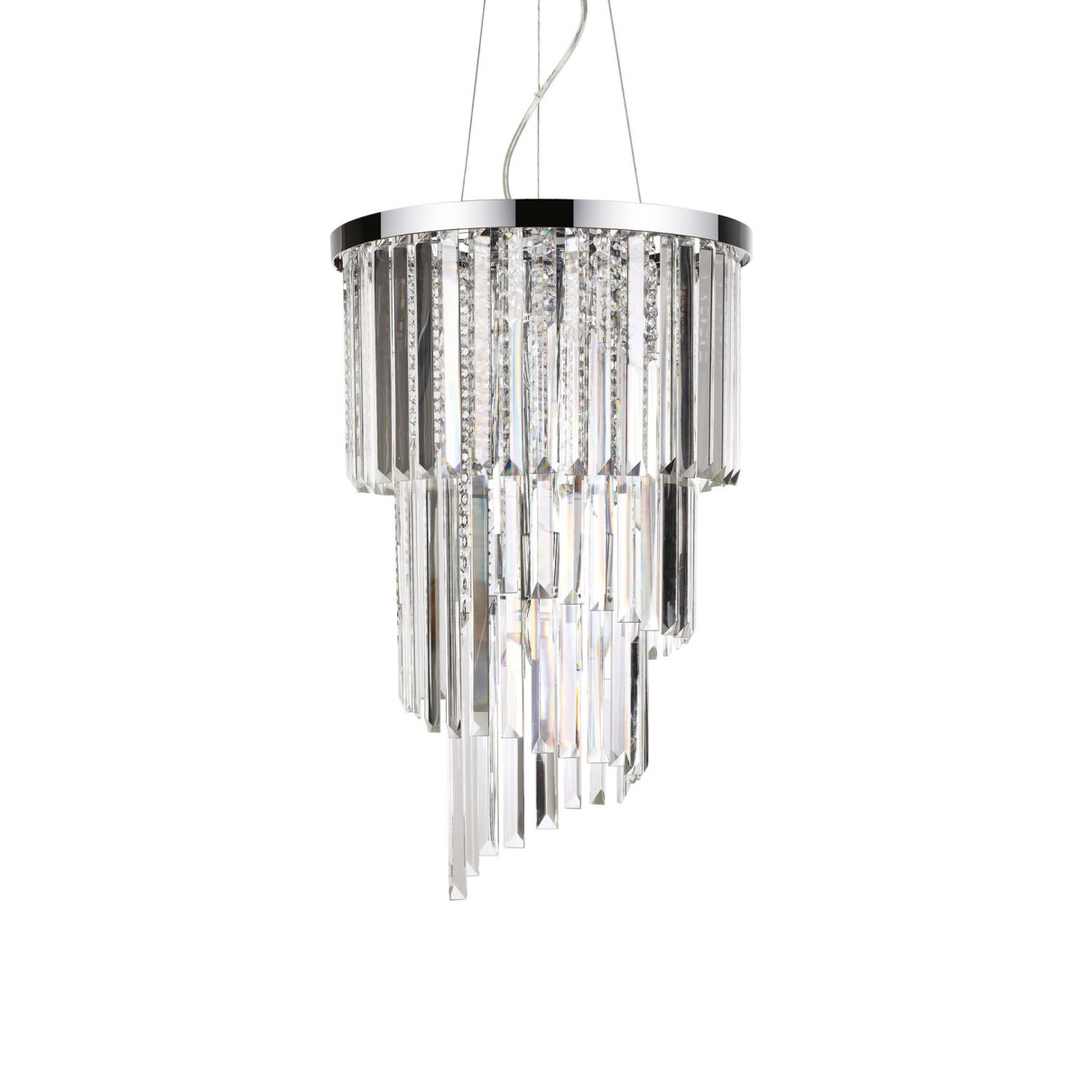 Люстра подвесная Ideal Lux Carlton SP8 Хром E14 117737