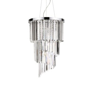 Люстра подвесная Ideal Lux Carlton SP8 Хром E14 117737