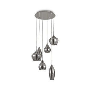 Люстра подвесная Ideal Lux Soft SP6 Серый E14 111841