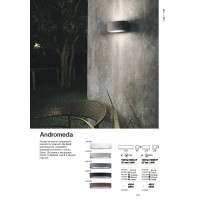 Светильник уличный Ideal Lux Andromeda AP1 Кофе E27 163536