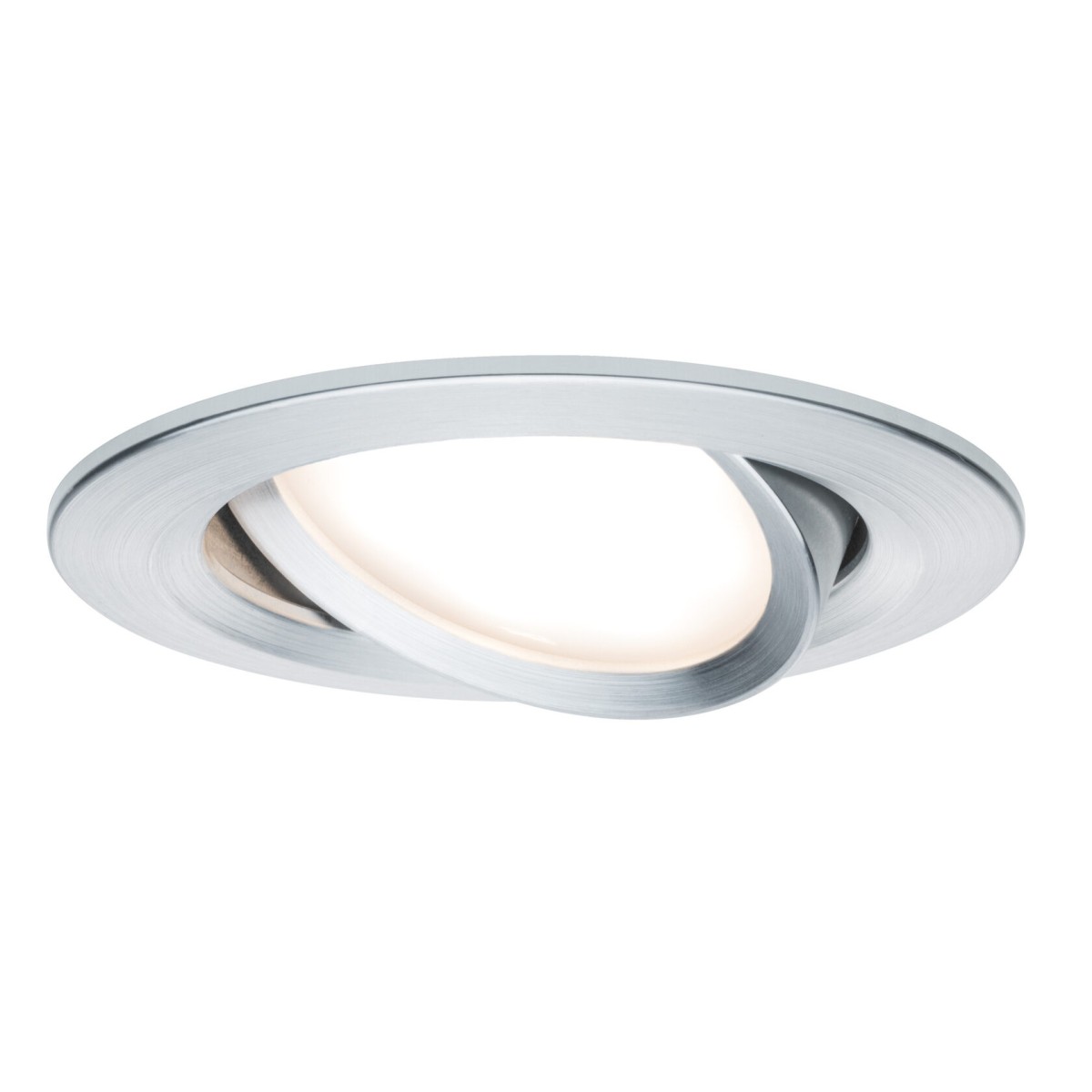 Светильник встраиваемый Paulmann Premium LED Slim Coin Satin dimmable 2700К Алюминий Набор 3 шт. 93903