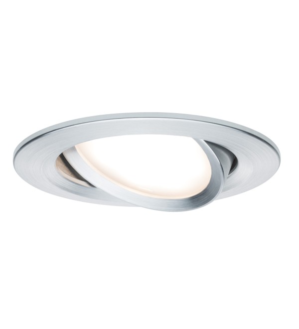 Светильник встраиваемый Paulmann Premium LED Slim Coin Satin dimmable 2700К Алюминий Набор 3 шт. 93903
