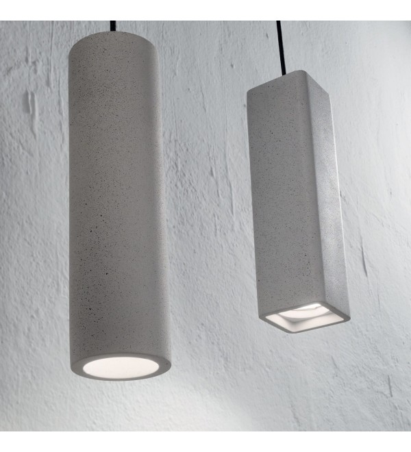 Светильник подвесной Ideal Lux Oak SP1 Square Цемент GU10 150673