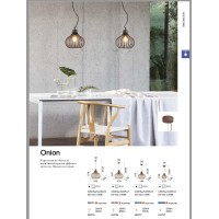 Светильник подвесной Ideal Lux Onion SP1 D23 Коричневый E27 205281